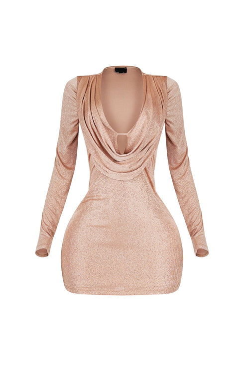 Maelle Long Sleeve Glitter Dress